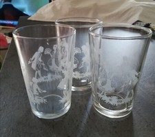 Tris bicchieri nutella vintage