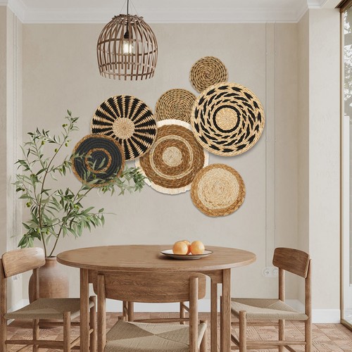 Wall decoration basket wicker - wall,