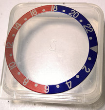 ULTRA RARE ROLEX GMT-MASTER 16710 16700 PEPSI FADED BEZEL INSERT GENUINE 100%