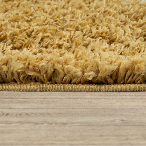Tappeto shaggy giallo pelo - tappeto,