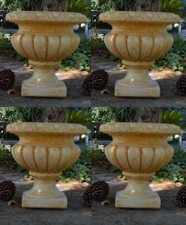 VASO CALICE ORCIO N°4 VASI N CEMENTO MARMO PIETRA DA GIARDINO PER ESTERNO H38 CM