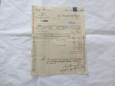 FATTURA PUBBLICITà DEPOSITI RAPPRESENTANZE MINONZIO  MILANO 1916-308