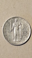 1953 Vatican Rac1 5 Lire Coin