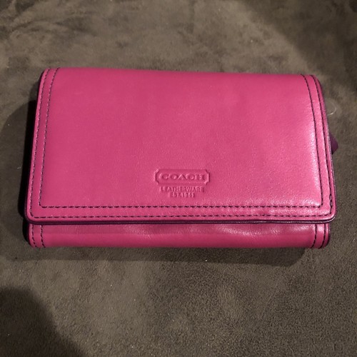 Portafoglio coach fucsia - portafoglio,