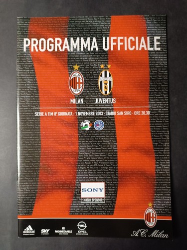 Programma ufficiale milan - programma,