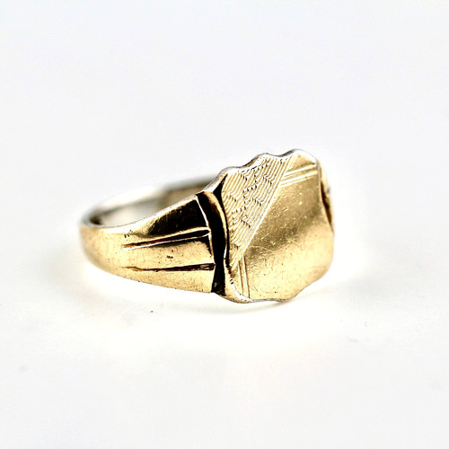 Anello uomo vintage oro - kt, e