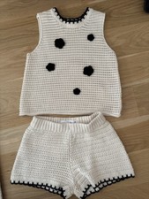 Set top e uncinetto corto Zara