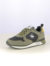 Sneakers stringate uomo verde