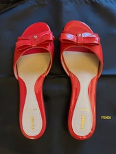 SANDALI FENDI ROSSI CON