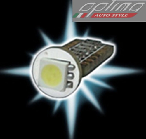 Coppia lampade t10 led - led, bianco