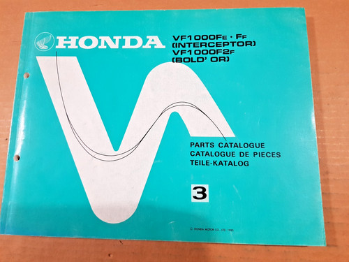 Catalogo ricambi honda - vf, 1000