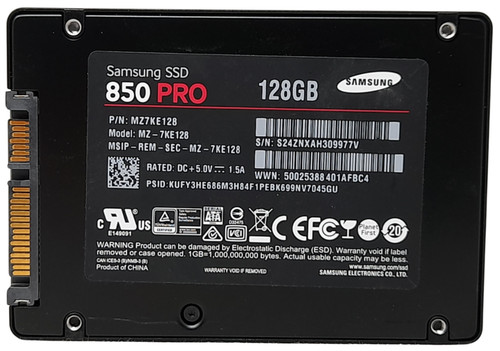 Samsung 850 pro 7ke128 128 - samsung, mz-7ke128