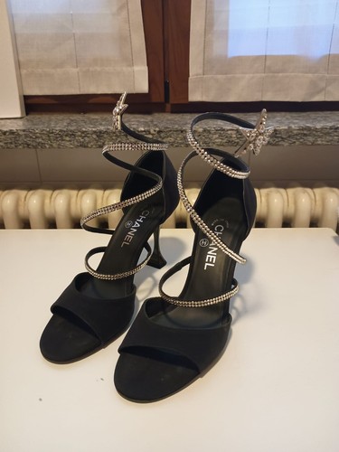 Scarpe chanel con swarovski - scarpe,