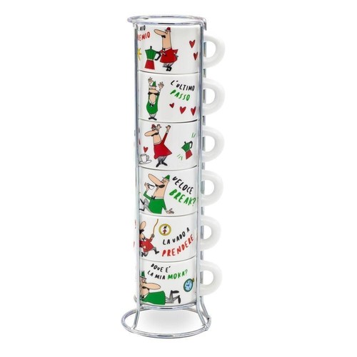 Bialetti italia set tazzine - italia, 6