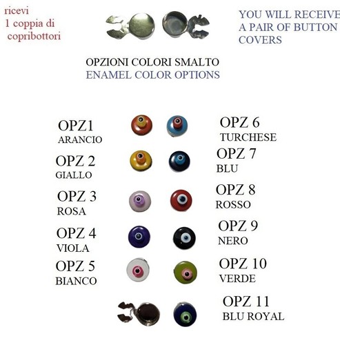 Copribottoni art109 argentati - copribottoni,