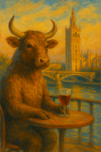 Siviglia bull café art - bull, –