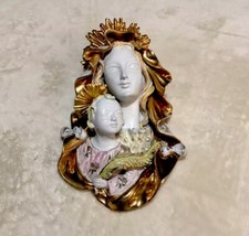 Scultura Madonna Con Bambino Scuola Italiana E. Pattarino Anni ‘50