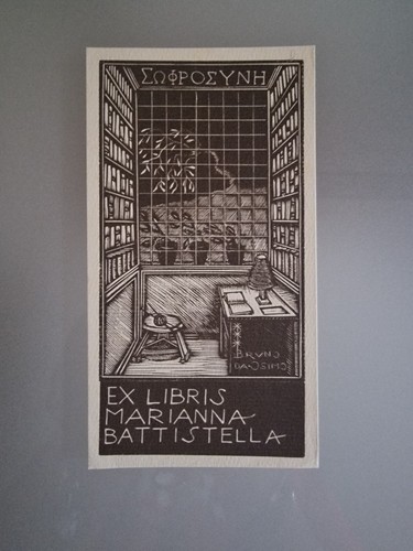 Bruno osimo ex libris - osimo.,