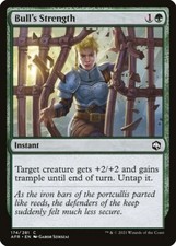 MTG Magic AFR D&D Forgotten Realms - 1x EN NM 174 C Bull's Strength 