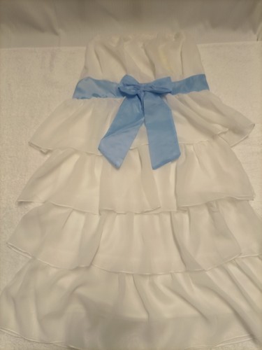 Vestito bianco con fioco - bianco,