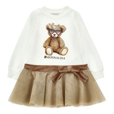 MONNALISA Abito panna bambina