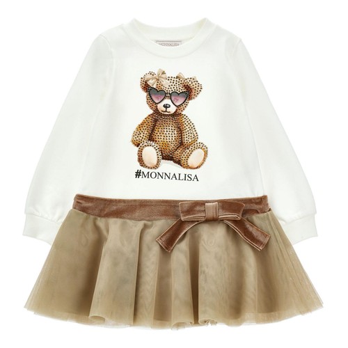 Monnalisa abito panna bambina - monnalisa,