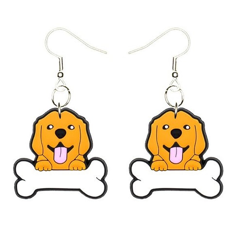 Orecchini golden retriever - golden,