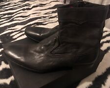 Paul Smith Boots scarpe uomo Mis 9 Uk N43 10 Us 100% Vera Pelle Colore Nero