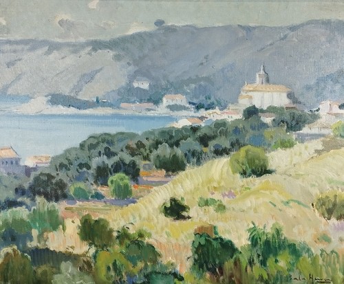 Cadaques huile sur toile - cadaques.,