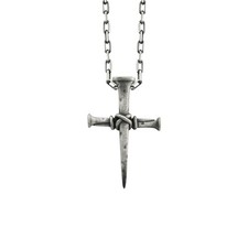 Collana Nails Cross in argento