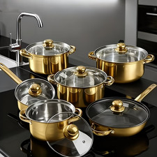 Set di pentole in acciaio inox