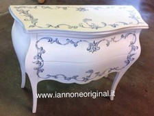 COMO' BOMBATO INGRESSO CONSOLLE BIANCO CON DECORO  SWAROSKY PERSONALIZZABILE