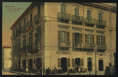Cartolina siracusa piazza - cartolina,