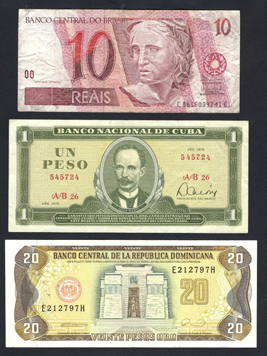 Lotto banconote sudamericane - banconote,