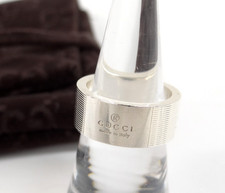 GUCCI Anello Fascia Argento