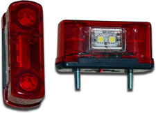 2 Luci LED Rosse per Targa