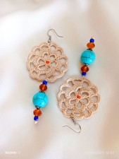 Orecchini Pendenti Uncinetto