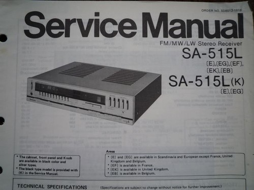 Technics 515l ricevitore - technics, sa-515l