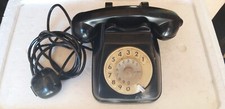 ITALTEL Telefono vintage antico  a disco in bachelite nero 
