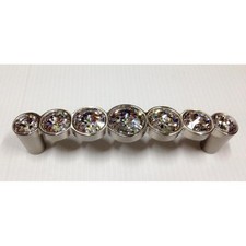 MANIGLIA MANIGLIETTA IN ZAMA CON SWAROVSKI GIUSTI SERIE 633 INTERASSE 96 mm