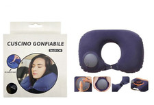 Cuscino Gonfiabile per Il Collo da Viaggio Ergonomico e Compatto Per Cervicale