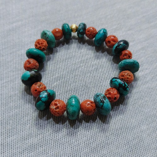 Bracciale perle corallo