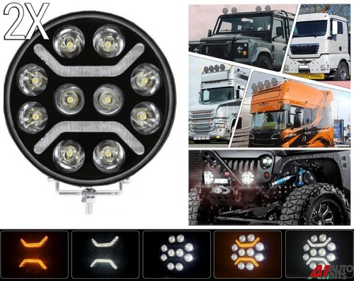 9cm rotondo full led faro - rotondo,