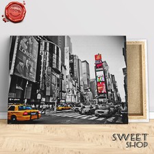 QUADRO New York Manhattan Stampa su Tela ALTA QUALITA' Moderno incrocio fashion