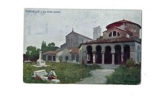 Torcello (Venezia): La Città morta. Cart. fp inizio '900 (Illustratore, firmata)