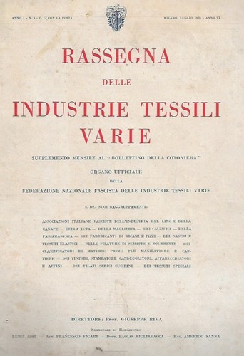 Rassegna industrie tessili - rassegna,