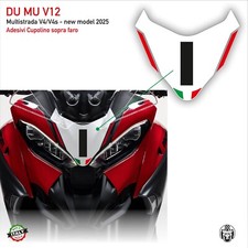 Adesivo per cupolino soprafaro MULTISTRADA V4 2025 numero 1 tricolore DU MU V12