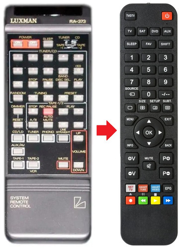 Telecomando adatto per luxman - telecomando,