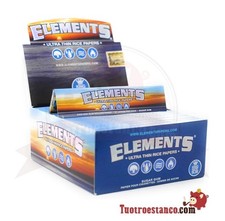 Cartine Elements Blu Lunghe KING Blue SIZE SLIM Da 50 Libretti