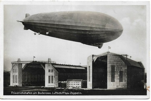 Germany zeppelin w - zeppelin, postcard